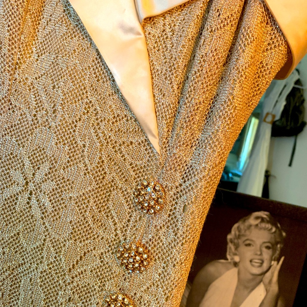 Gold cocktail gown